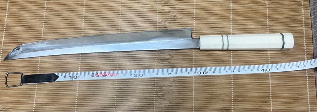 柳刃包丁 切付け包丁　銀三　刃渡30cm