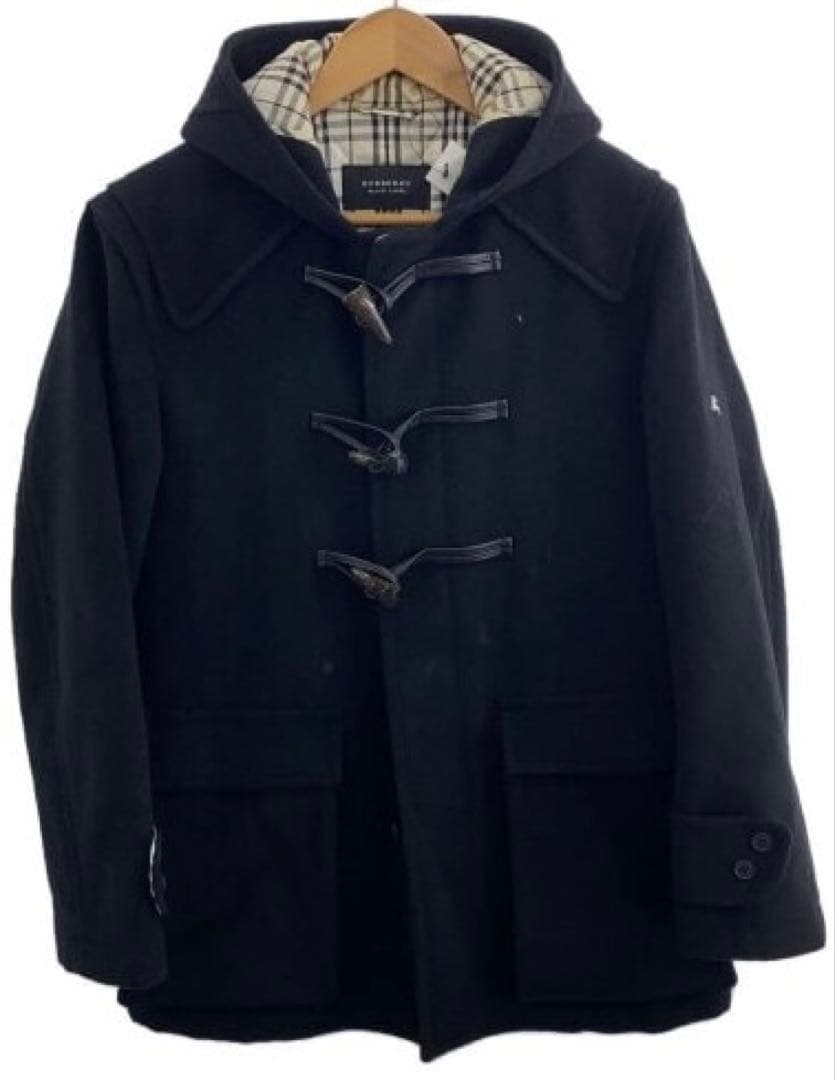 値下げ‼︎ バーバリー BURBERRY ダッフルコート ミドル 黒 美品