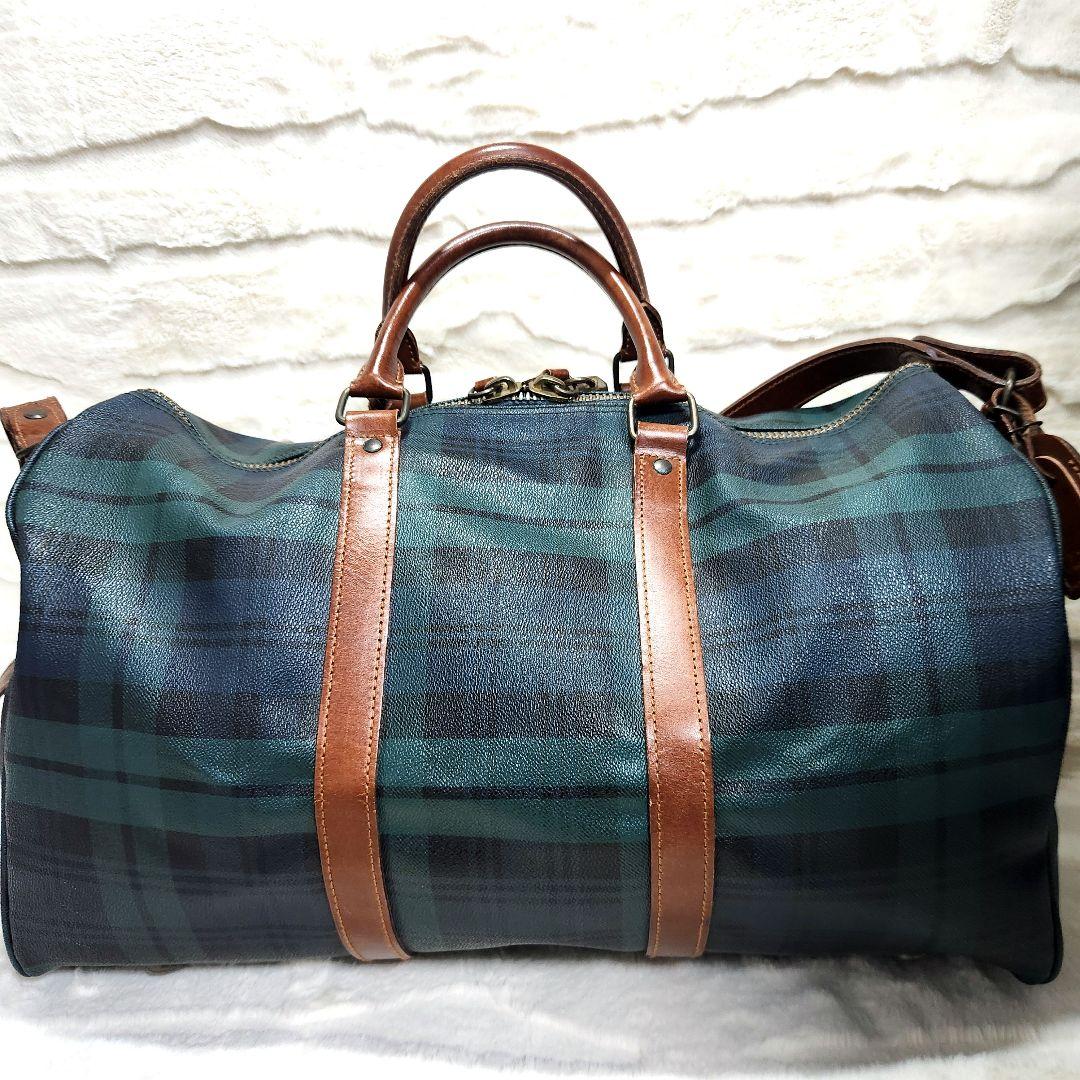 【美品✨】ポロラルフローレン ボストンバッグ 2WAY 大容量　ブラックウォッチ