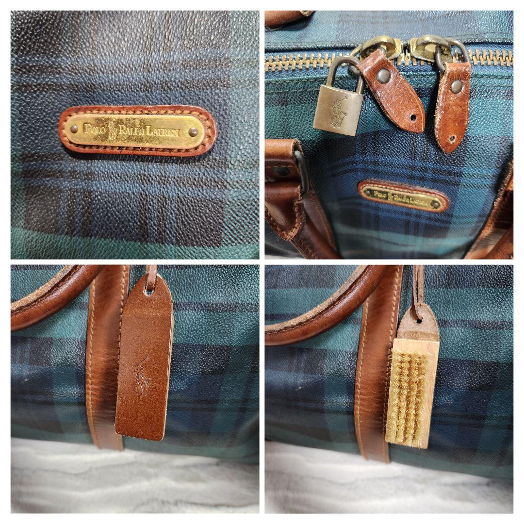【美品✨】ポロラルフローレン ボストンバッグ 2WAY 大容量　ブラックウォッチ