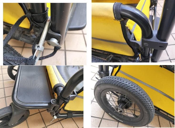 中古 AIRBUGGY エアバギーキャリッジ　台車　ルーフ取り外可　犬　キャリー