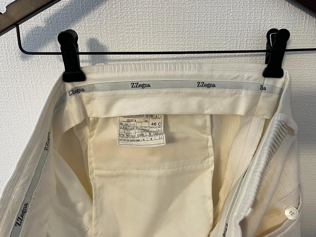 Z Zegna ゼニア ホワイト スーツ セットアップ メンズM相当