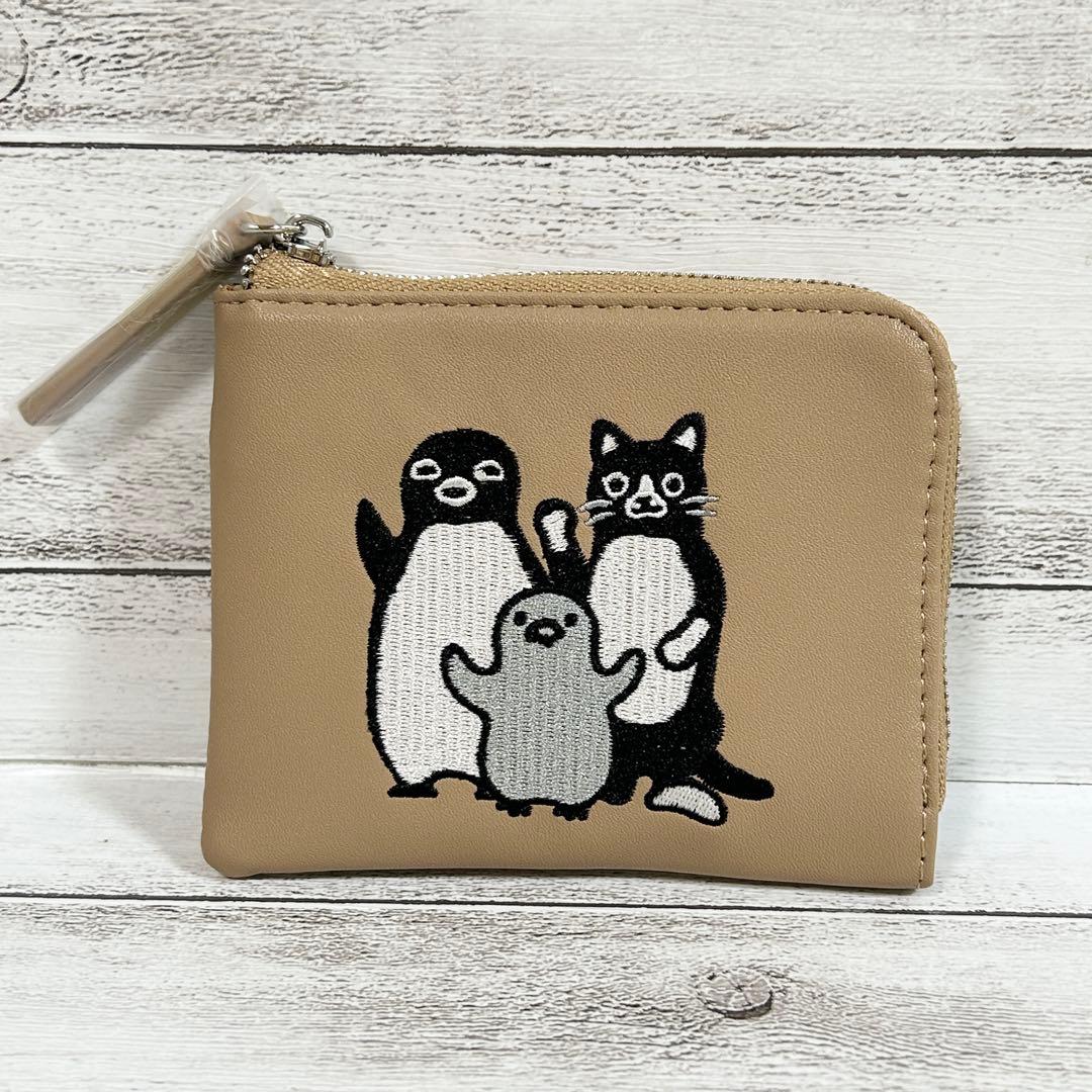 さかざきちはる　ペンギン親子とねこのウォレット　財布　グラニフ　えいえいおー