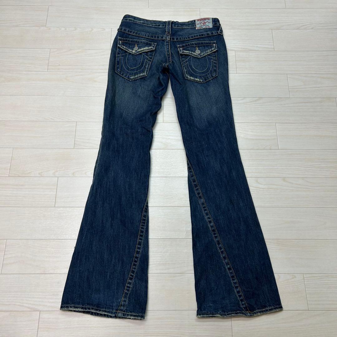 TRUE RELIGION ダメージ加工ローライズデニム　USA製 JOEY