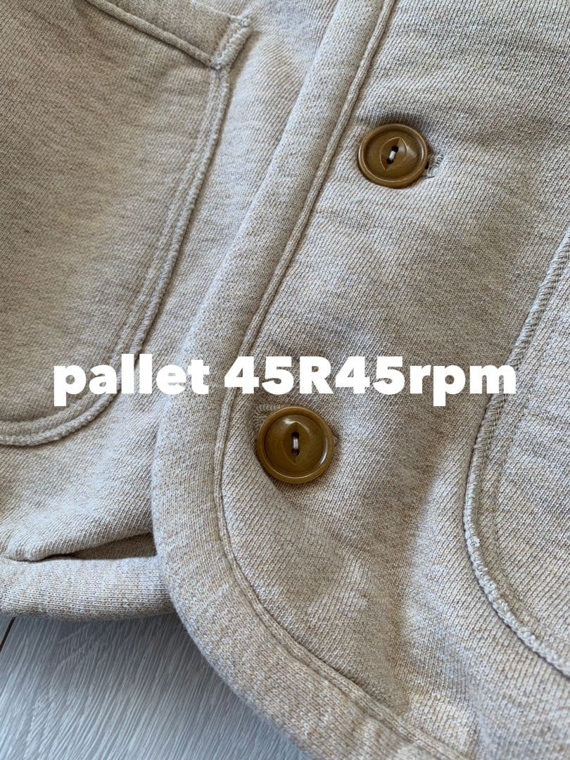 45R45rpm 本日専用です　ヘリテージ裏毛の908バインダーカーデ(トップ)