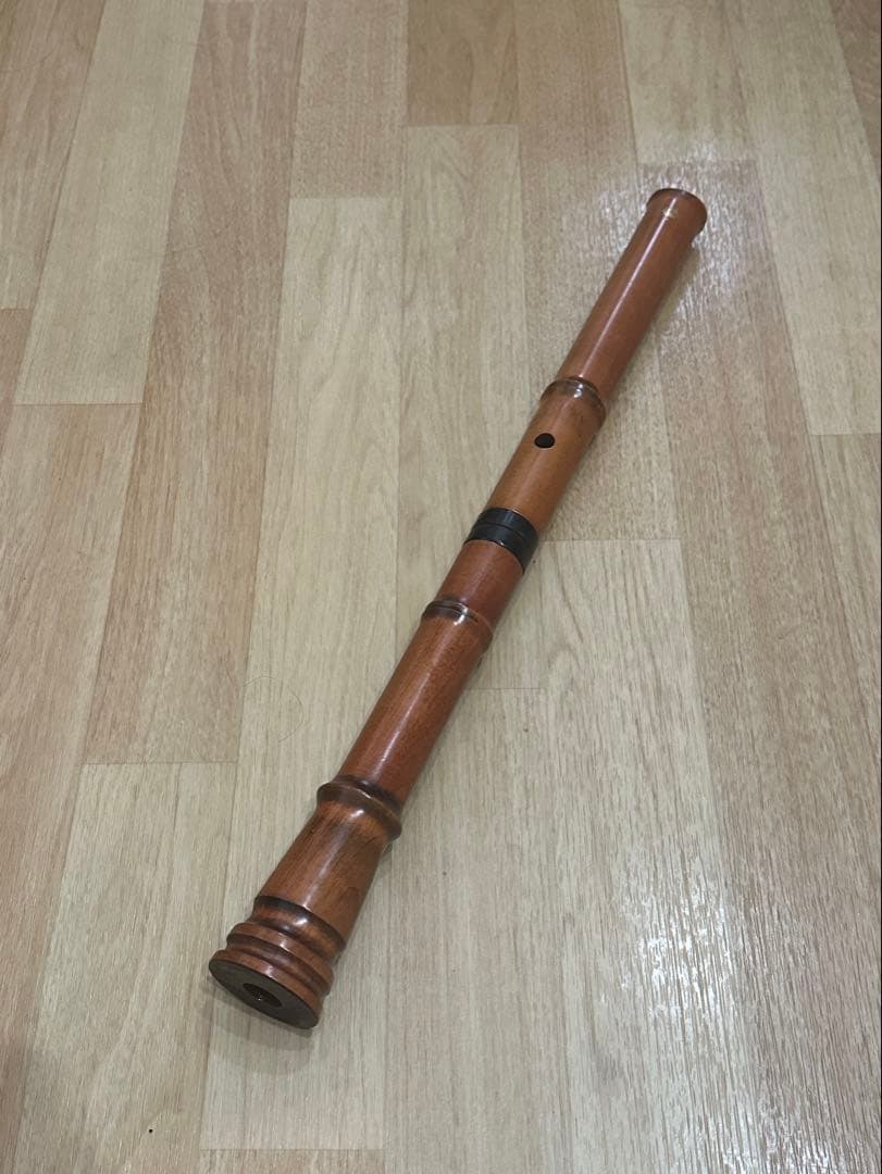 尺八　1尺8寸管　胡蝶銘　木管