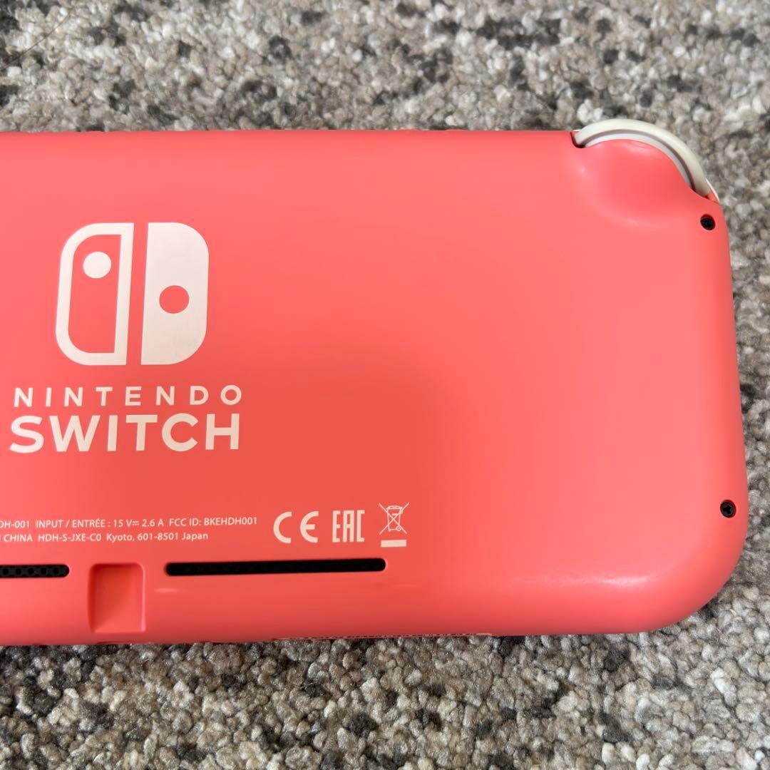【美品】Nintendo Switch Lite コーラル 純正ケース付き