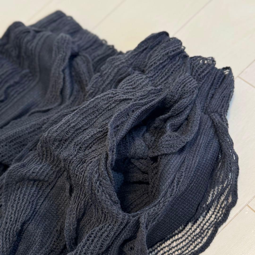 【未使用タグ付】【定価¥8250】antiqua フリル編みロングスカート