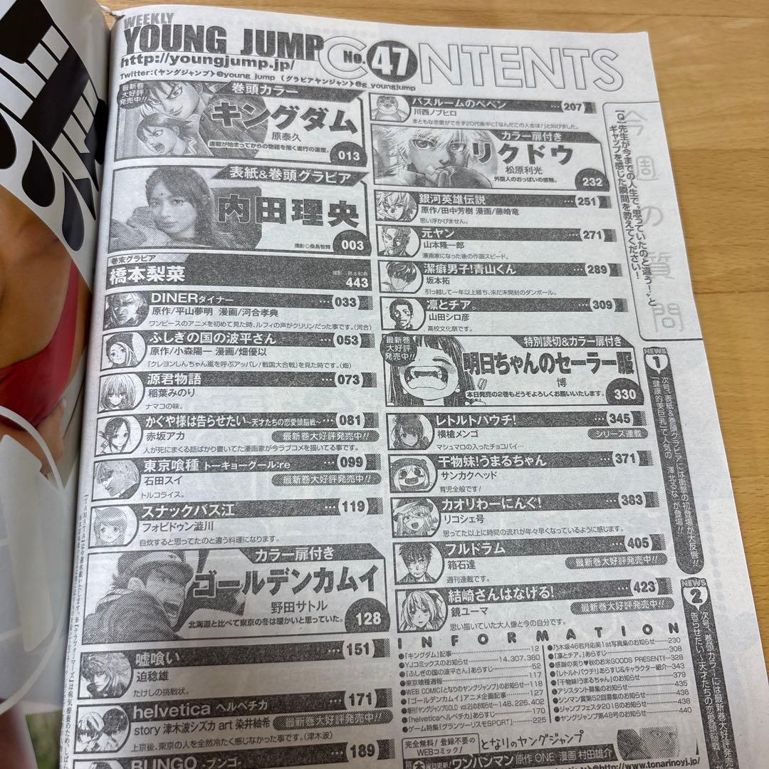 週刊ヤングジャンプ　2017年　No.47号　おまけ付き