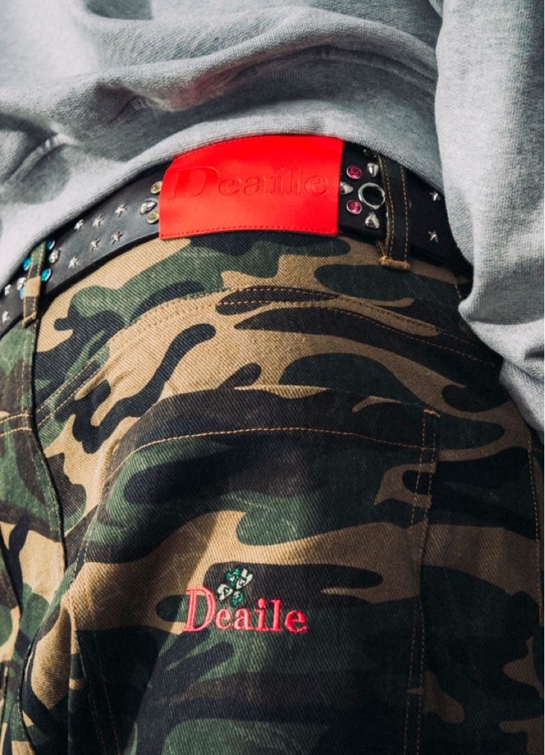 【完売品】Deaile バギーデニム 迷彩 Lサイズ pants