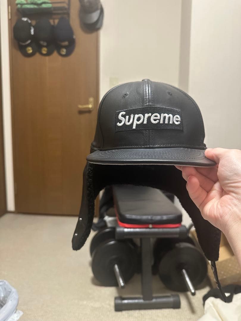 Supreme レザーキャップ 7 3/4(61.5cm)