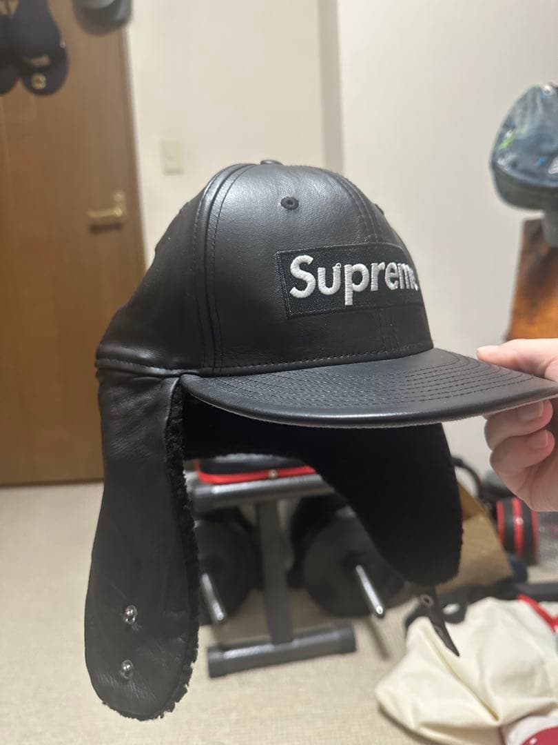 Supreme レザーキャップ 7 3/4(61.5cm)