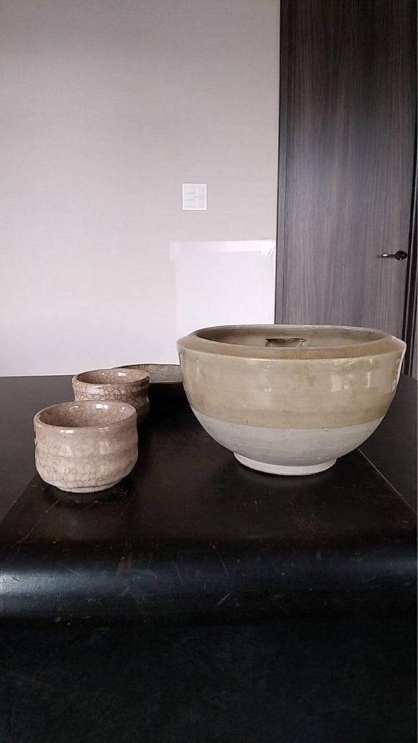 瀬戸片口 酒器 古民具 雑器 黄瀬戸　唐津　アンティーク　煎茶器　茶碗　志野