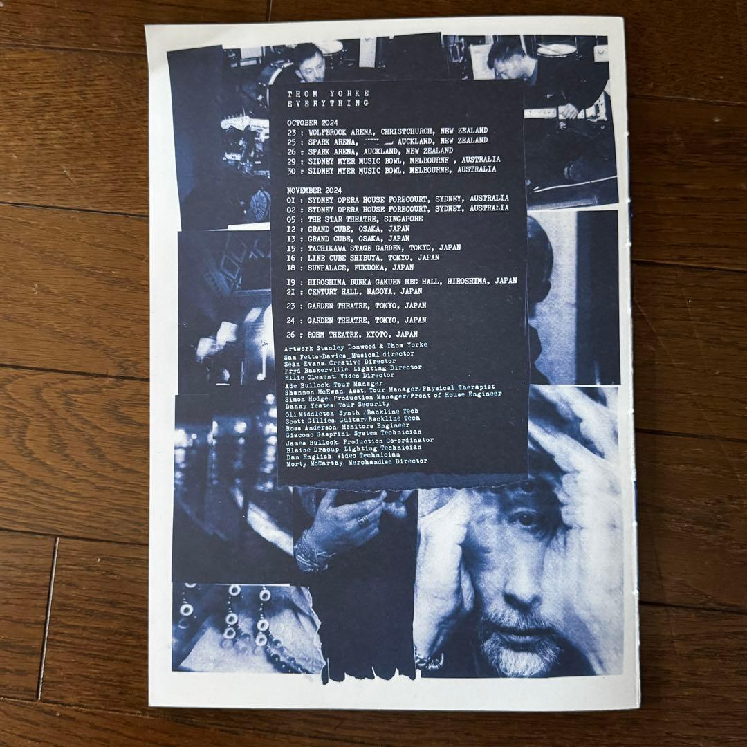 トムヨーク THOM YORKE 2024 TOUR ZINE BOOK ブック