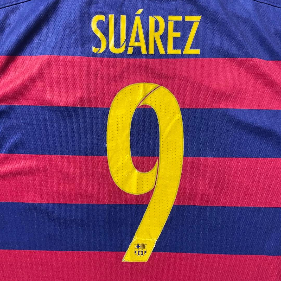 【正規品15-16 NIKE Barcelona  SUÁREZ #9】