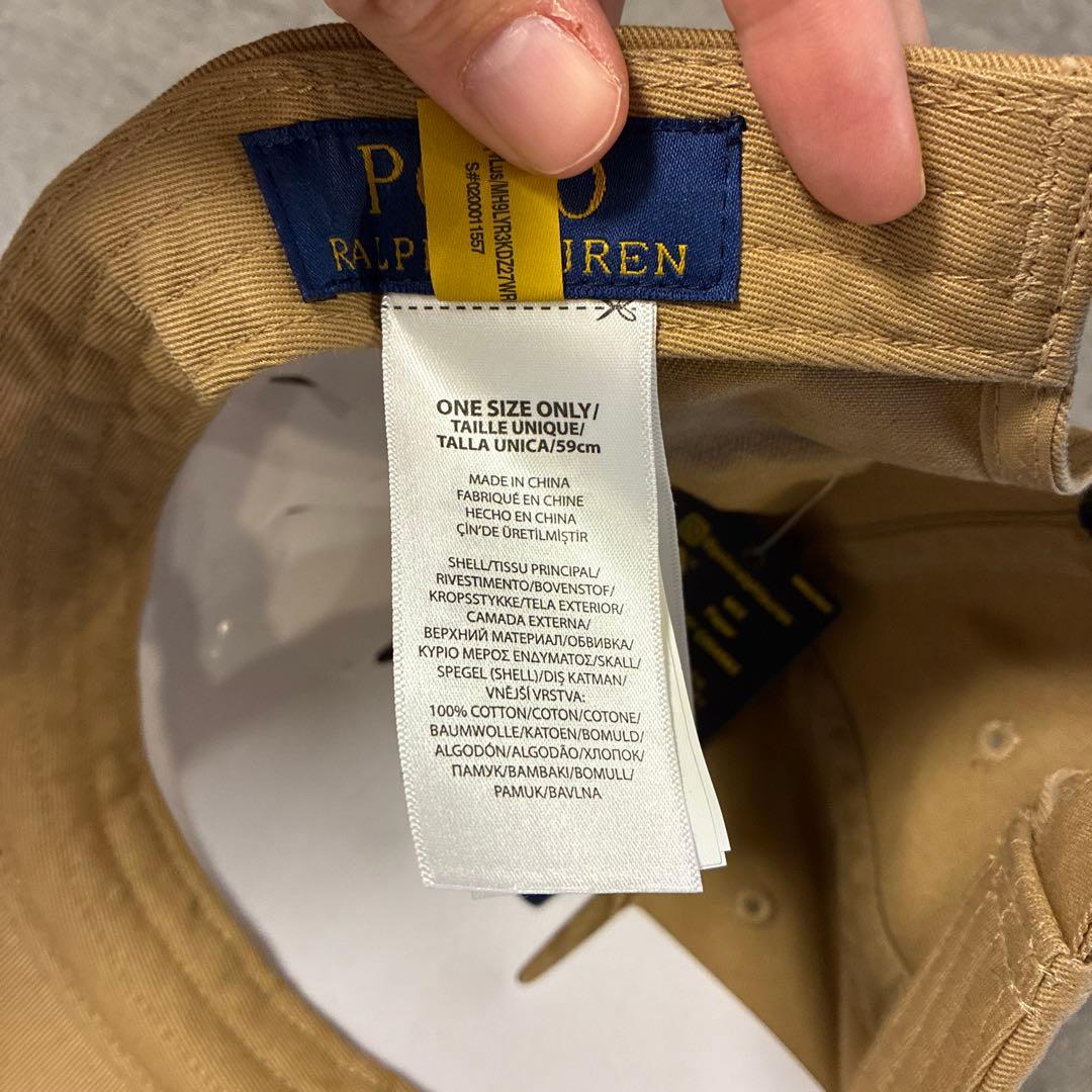 大特価‼️ 1点のみ‼️ Polo Ralph Lauren ベージュキャップ　新品