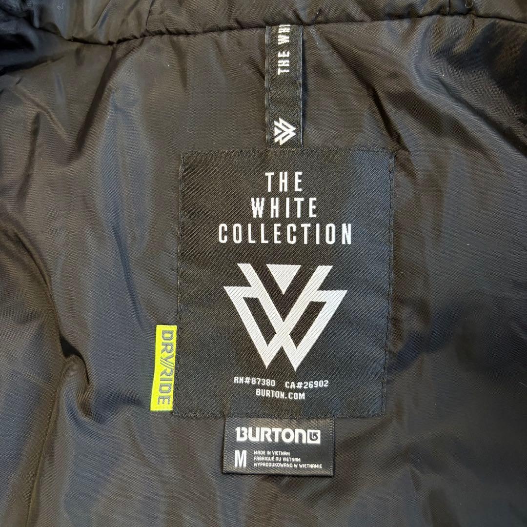 BURTON スノーボード ウェア ブラック Mサイズ ホワイトコレクション