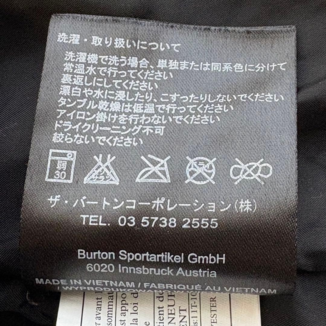 BURTON スノーボード ウェア ブラック Mサイズ ホワイトコレクション