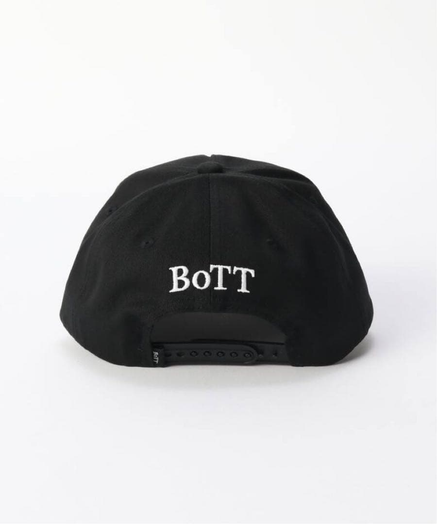 帽子 Bott B logo 5panel cap black