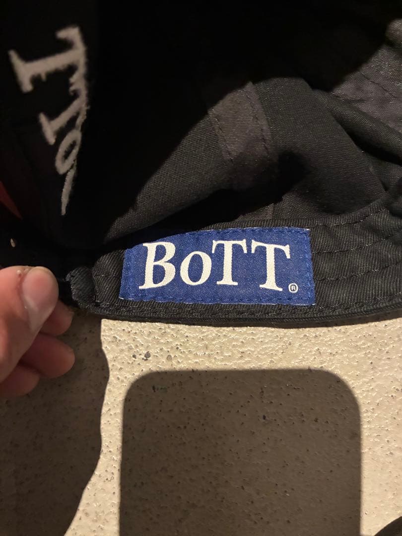帽子 Bott B logo 5panel cap black