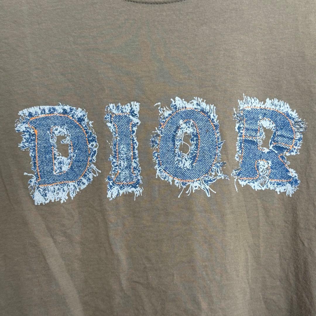 christian dior Tシャツ デニム ロゴ ガリアーノ プリント