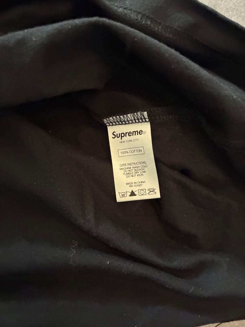Supreme ブラック Tシャツ XL