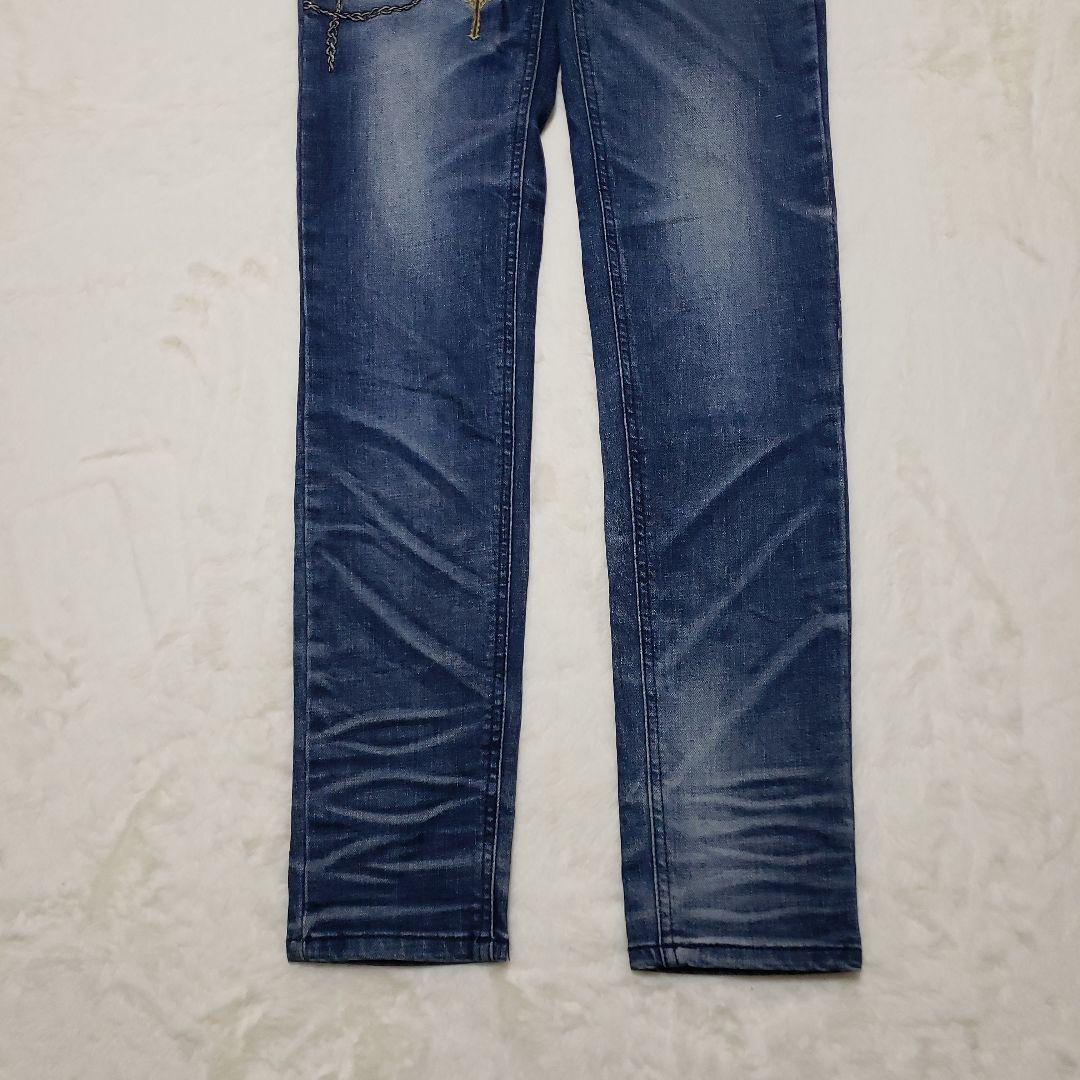 極美品 REDPEPPER クロス 十字架 チェーン スキニー ２７