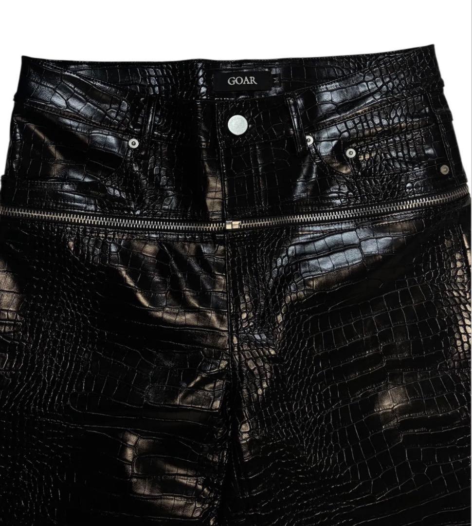 【サイズL】goar.archive クロコダイル BLACK