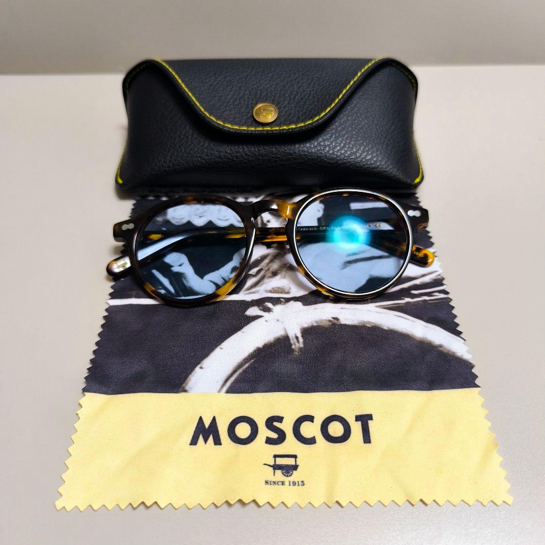 MOSCOT MILTZEN 49 サングラス メガネ 度なし ブルーレンズ