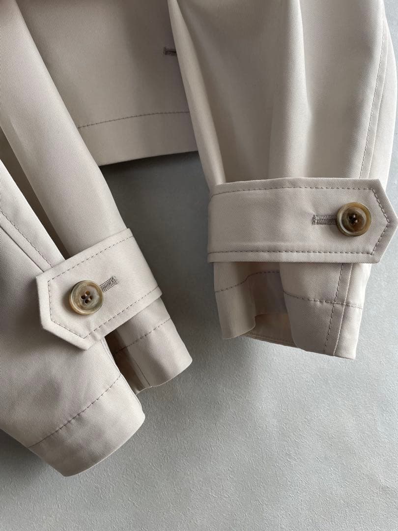 極美品✨ノーブル　25SS オーバーサイズ　ショートトレンチ　グレージュ　F