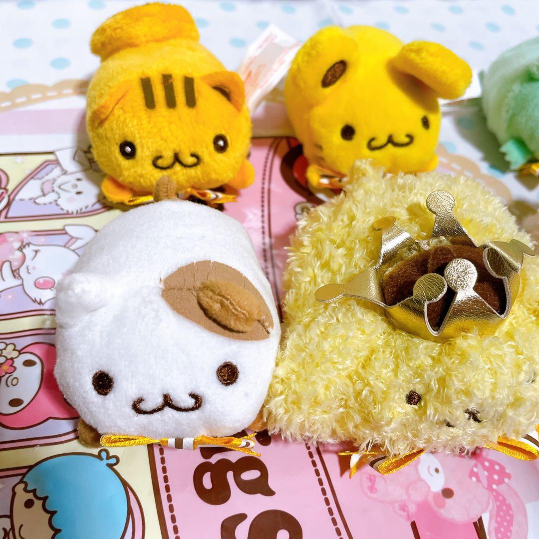 ポムポムプリン 20周年 限定 まめぷちセット ぬいぐるみ マスコット ＊ 美品