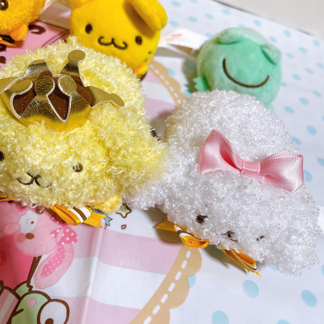 ポムポムプリン 20周年 限定 まめぷちセット ぬいぐるみ マスコット ＊ 美品