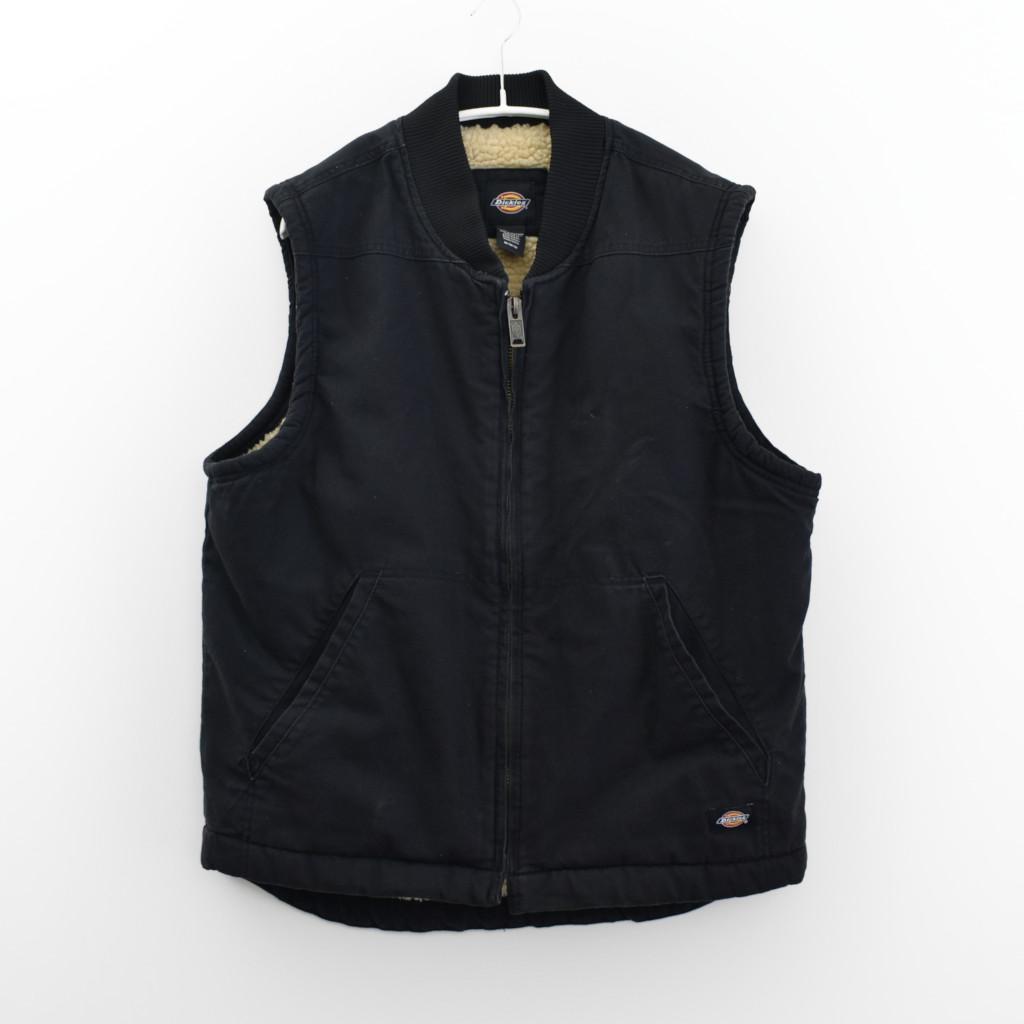 usa dickies ダック ベスト ブラック M 裏ボア