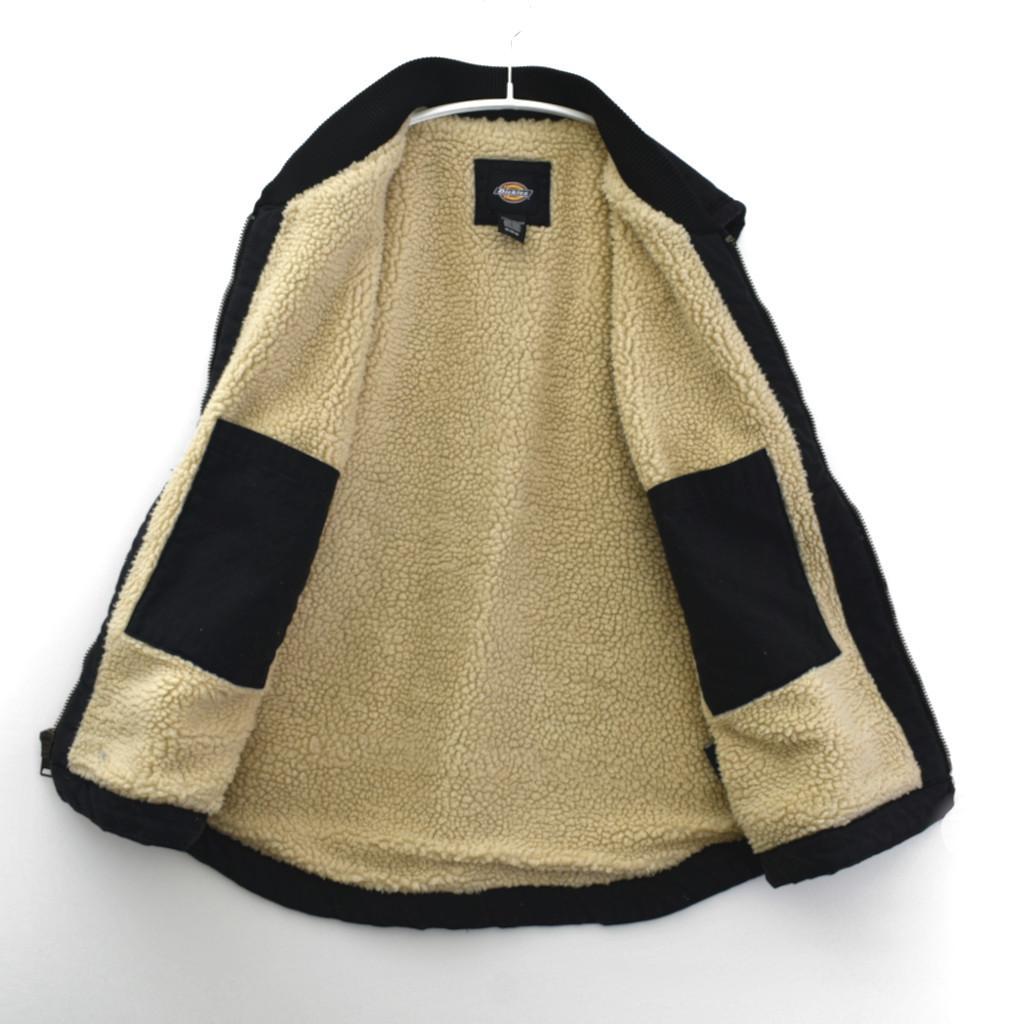 usa dickies ダック ベスト ブラック M 裏ボア