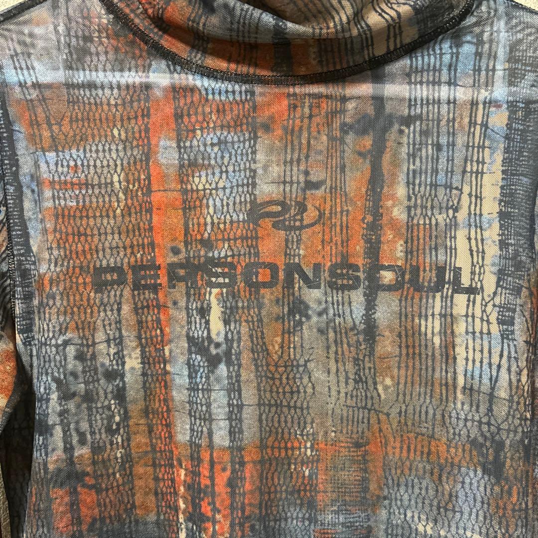 PERSONSOUL Vague Top ネットガーゼ半透明インナーTシャツ