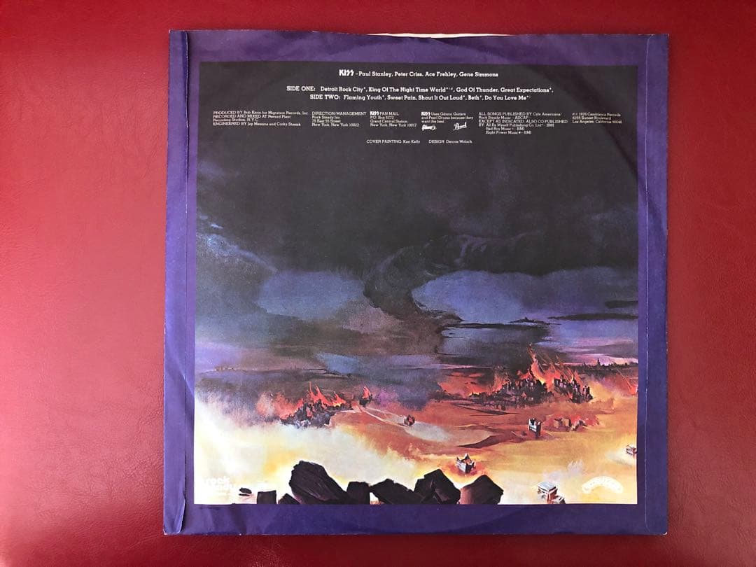 【KISS THE ORIGINALS II】続・地獄の全貌1978限定レコード