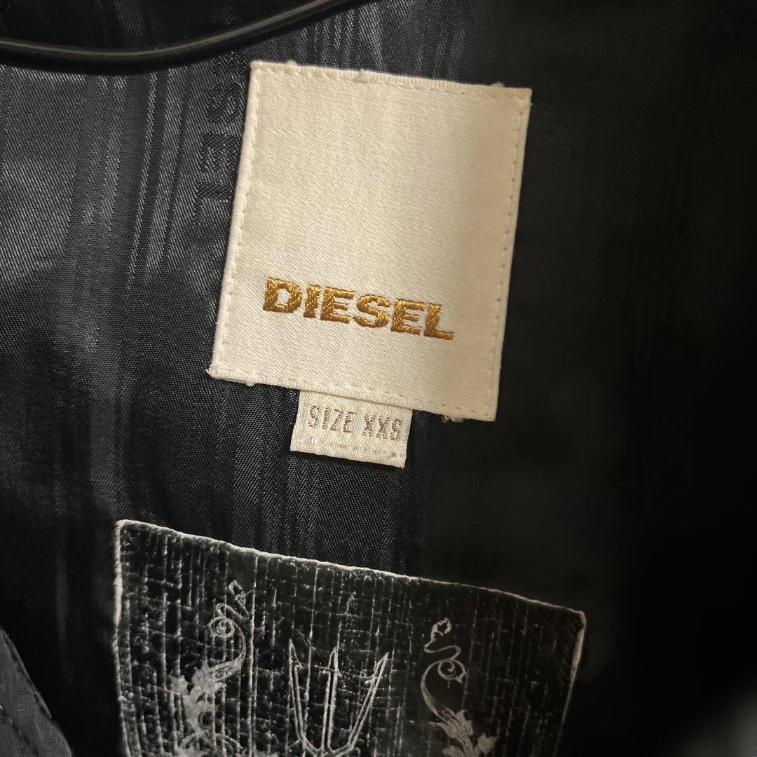 DIESEL ブラック モッズコート XXS