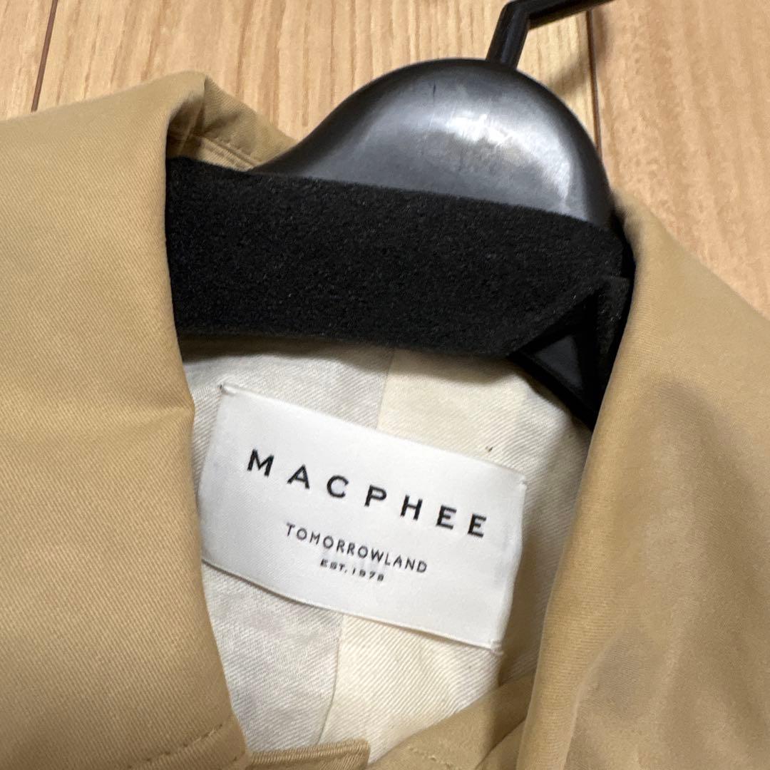 【MACPHEE】　コットンポリエステル ステンカラーコート