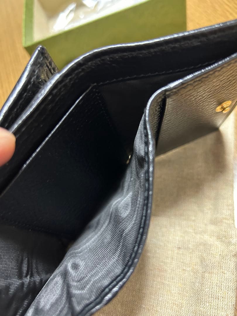 グッチ GGマーモント 三つ折り 財布 レディース