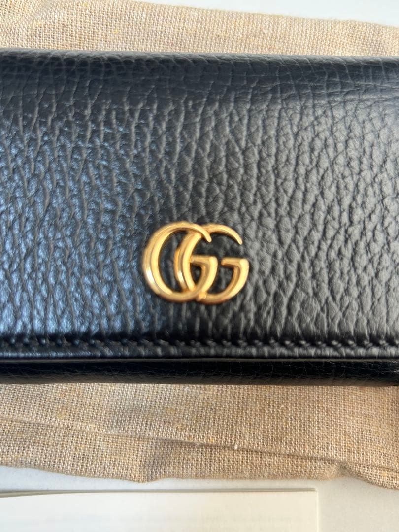 グッチ GGマーモント 三つ折り 財布 レディース