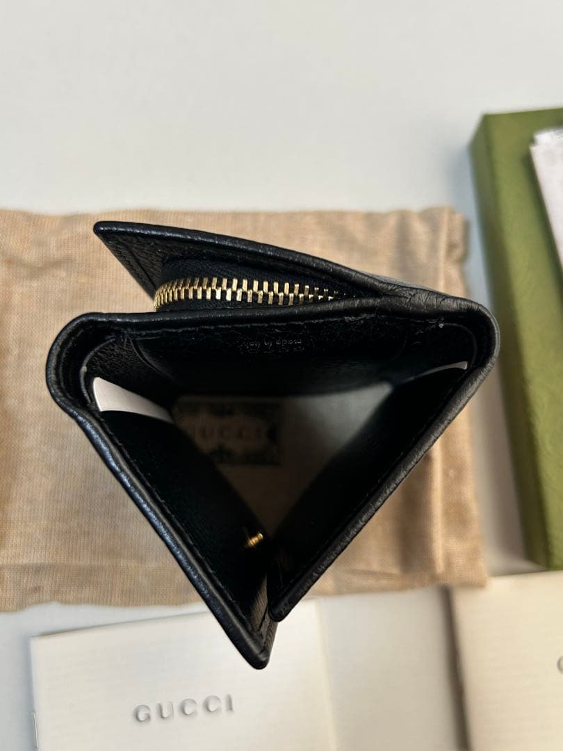 グッチ GGマーモント 三つ折り 財布 レディース