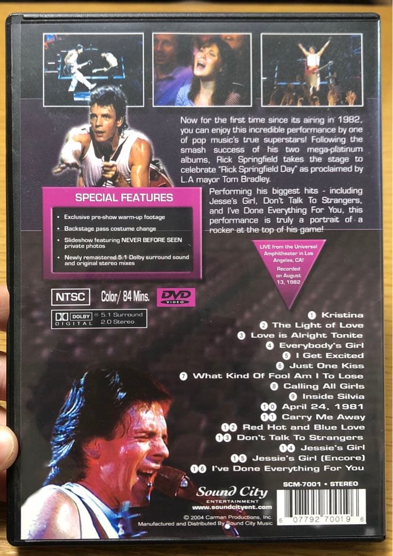 ミュージック RickSpringfield Live&Kickin