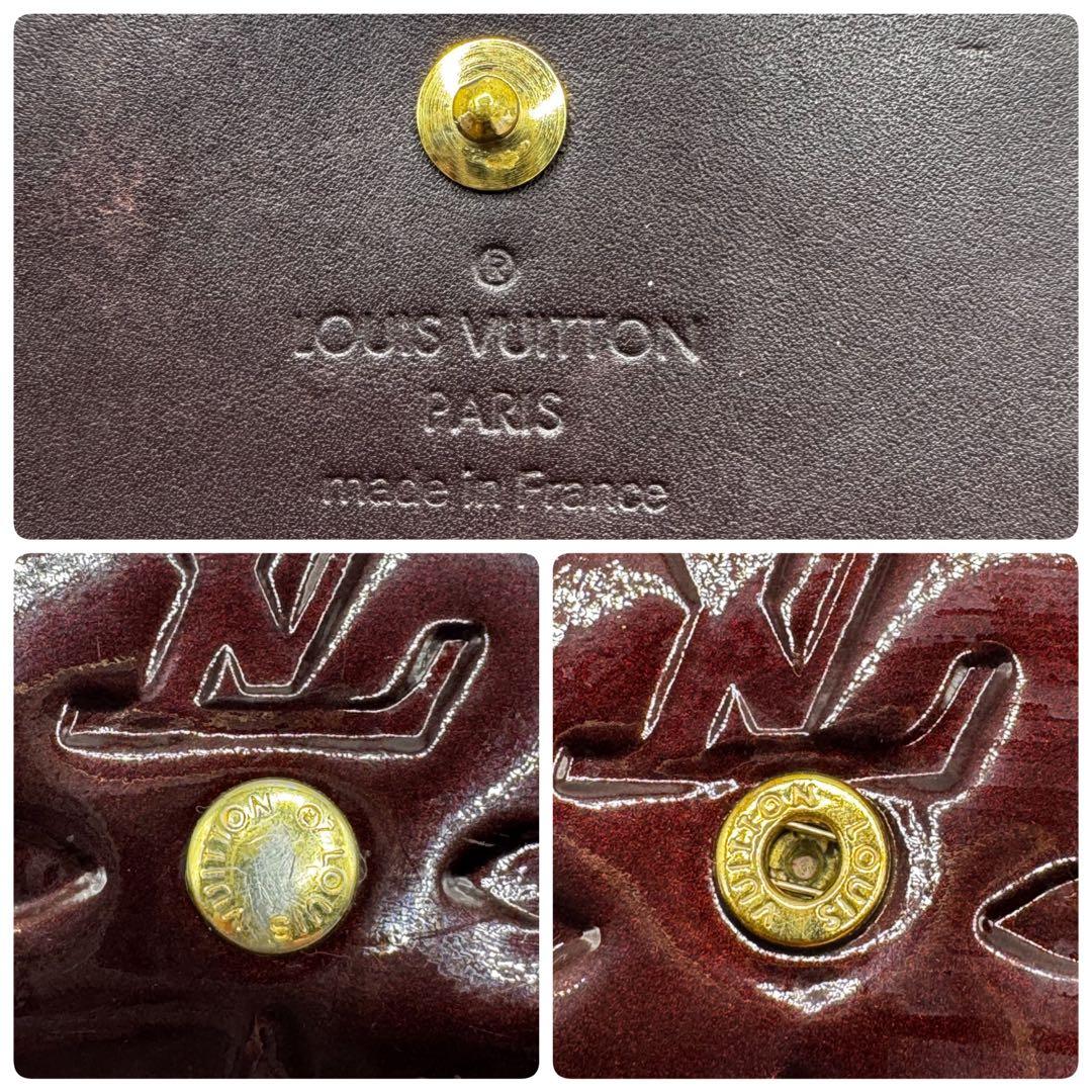 S級極美品★LOUIS VUITTON ヴェルニ 三つ折り財布 コンパクト