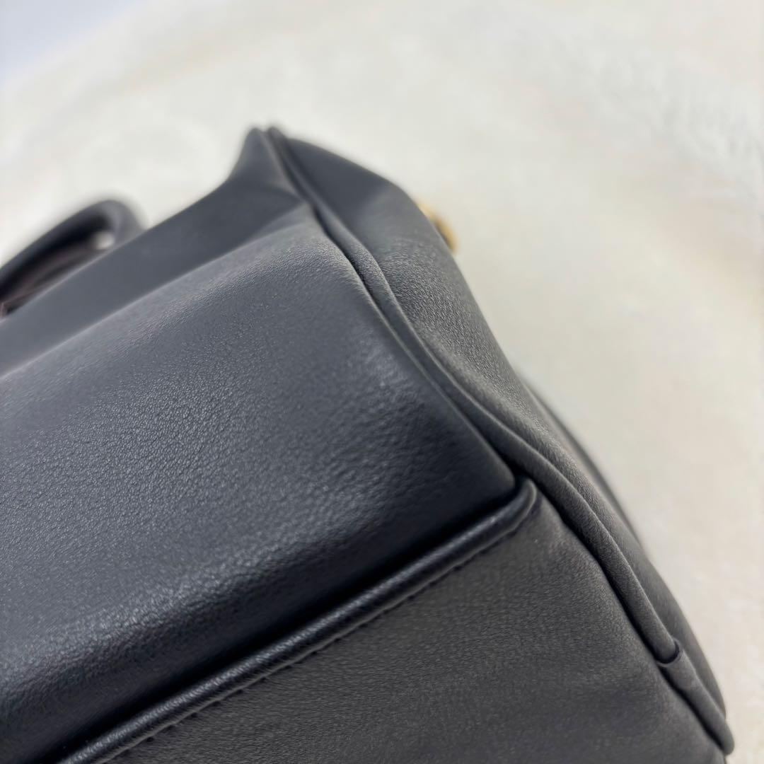 【極美品】ランデブー ハンドバッグ ミニボストン 2way ダークブラウン