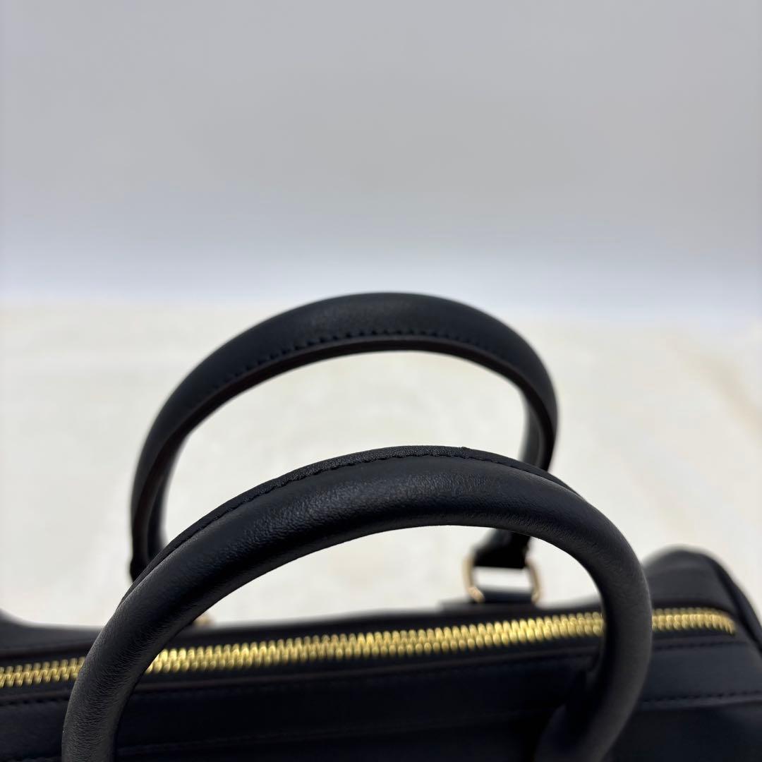 【極美品】ランデブー ハンドバッグ ミニボストン 2way ダークブラウン