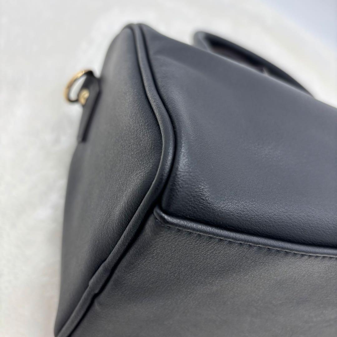 【極美品】ランデブー ハンドバッグ ミニボストン 2way ダークブラウン