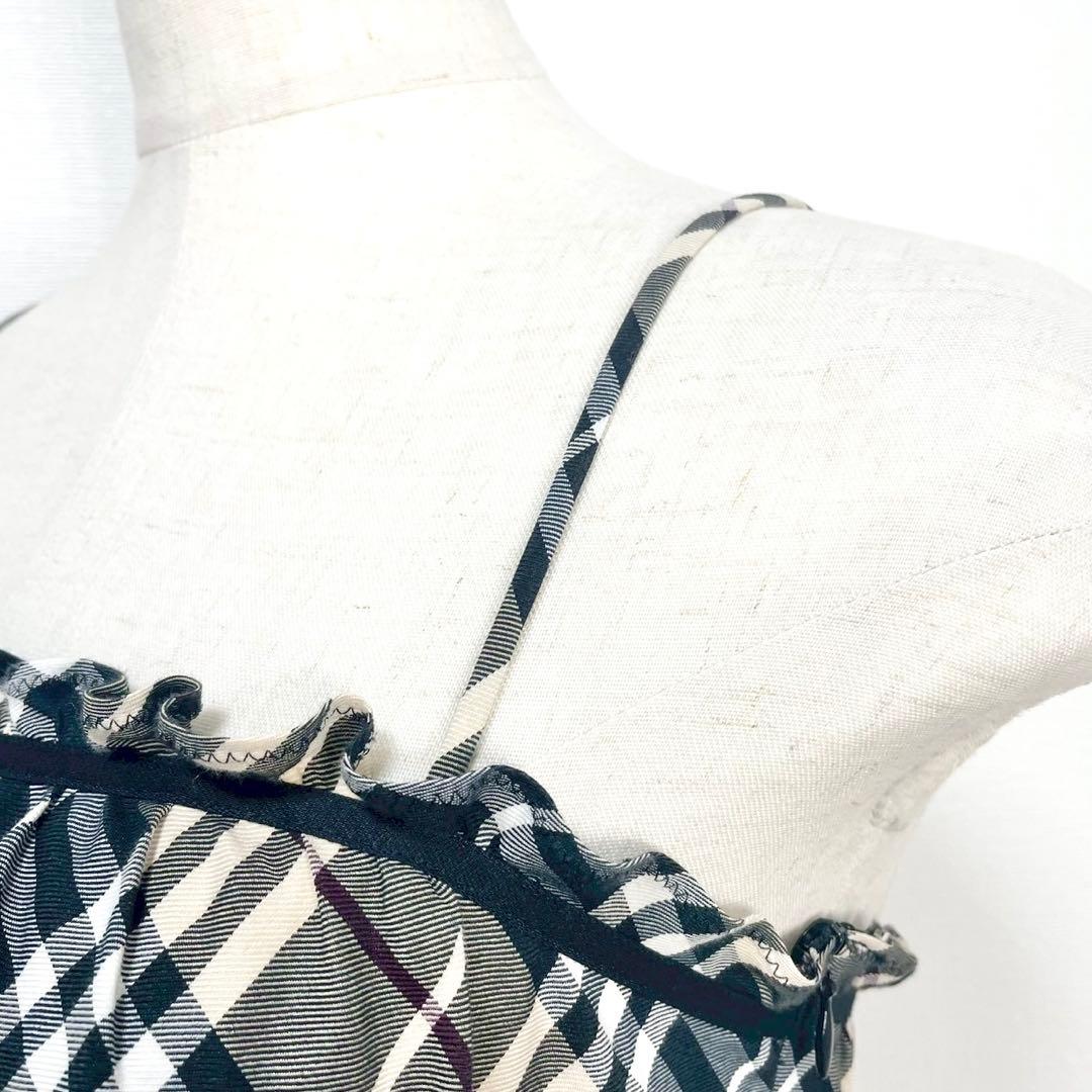 y2k❤️ BURBERRY BLUE LABEL チェック リボン キャミソール
