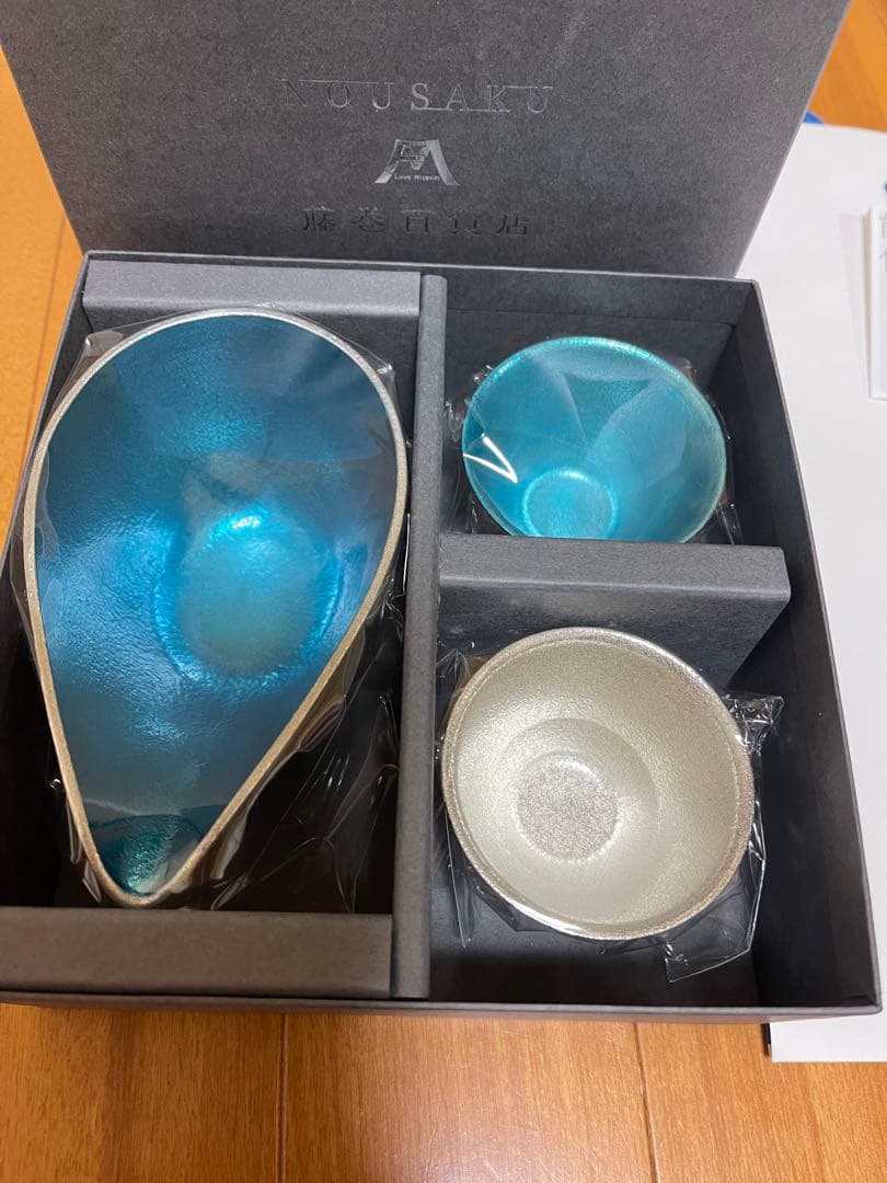 藤牧百貨店 酒器3点セット fujimaki blue 能作