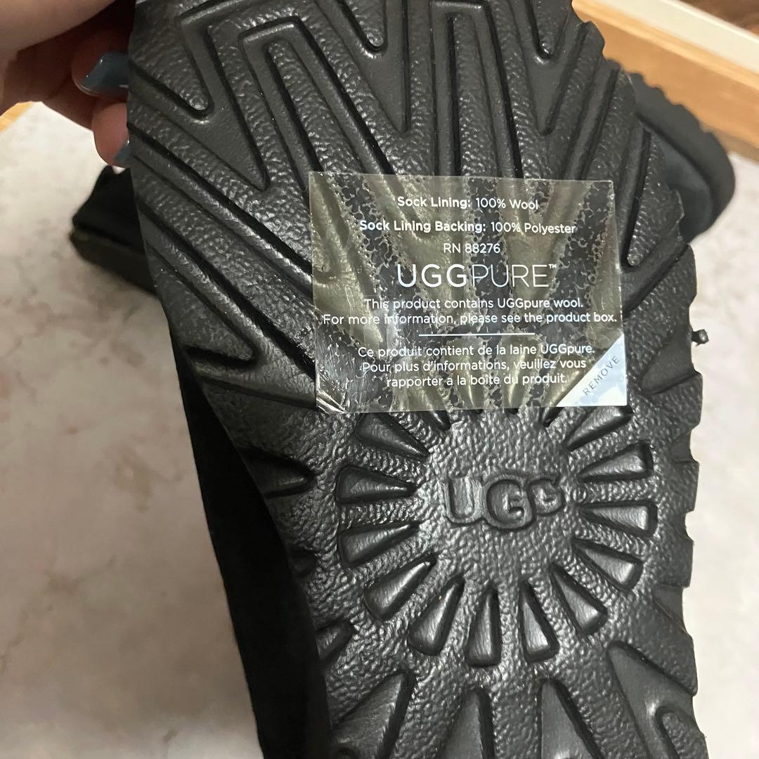 【新品未使用】UGG アグ ムートンブーツ クリスティン ブラック 24cm