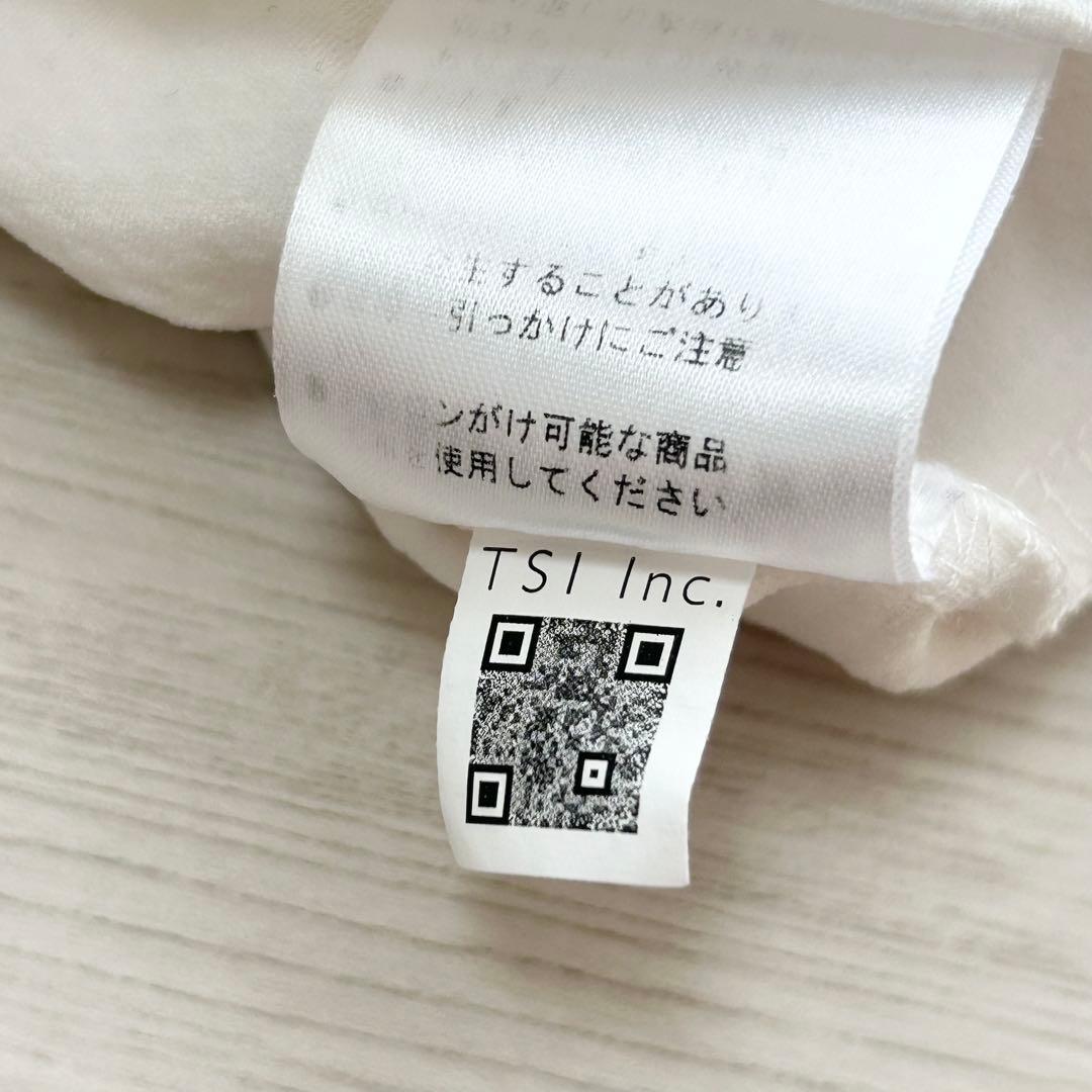 美品　ジャックバニー　モックネック　半袖シャツ　カットソー　ホワイト　サイズ4